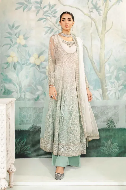 Maria B Formal Wears White Organza – view 1 – Poshaq