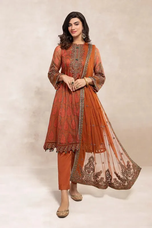 Maria B Formal Wears Cotton – view 1 – Poshaq