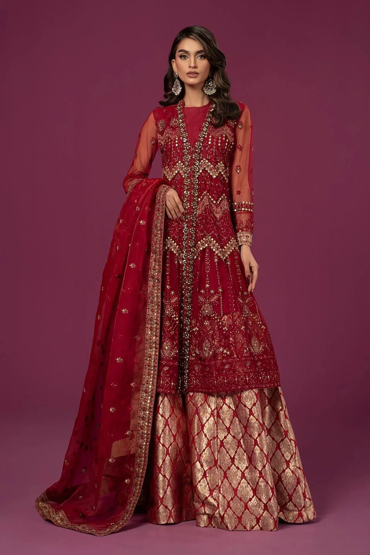 Maria B Formal Wears Net – view 1 – Poshaq