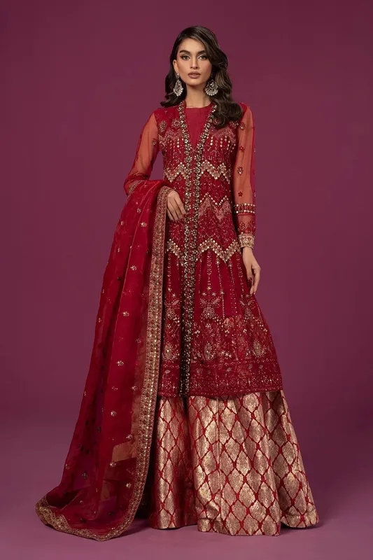 Maria B Formal Wears Net – view 1 – Poshaq