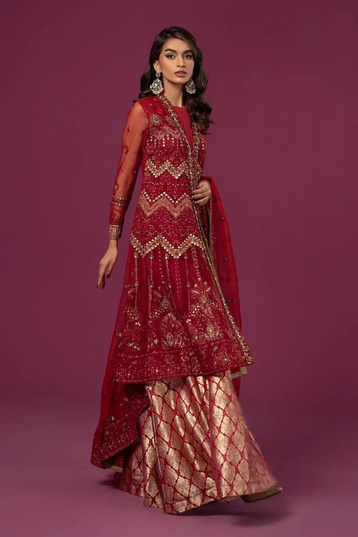 Maria B Formal Wears Net – view 5 – Poshaq