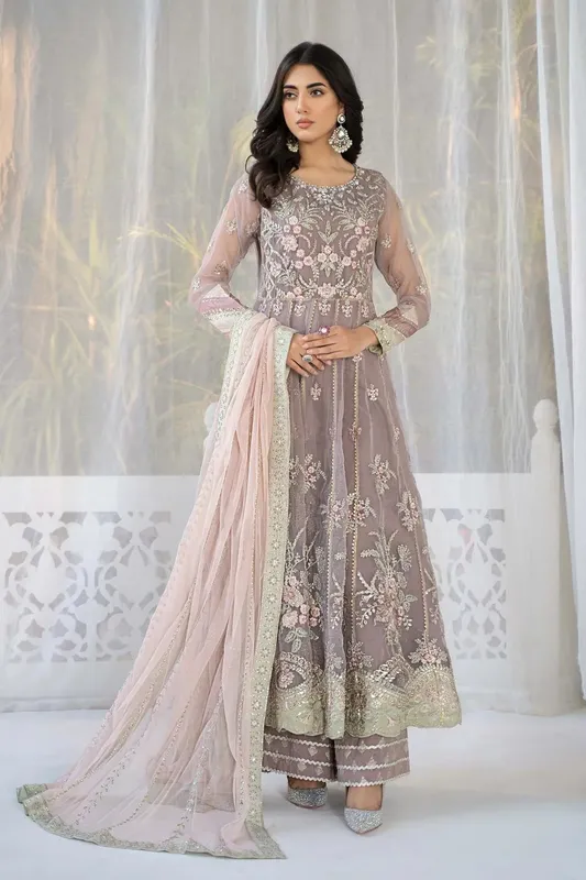 Maria B Formal Wears Pink Organza – view 1 – Poshaq
