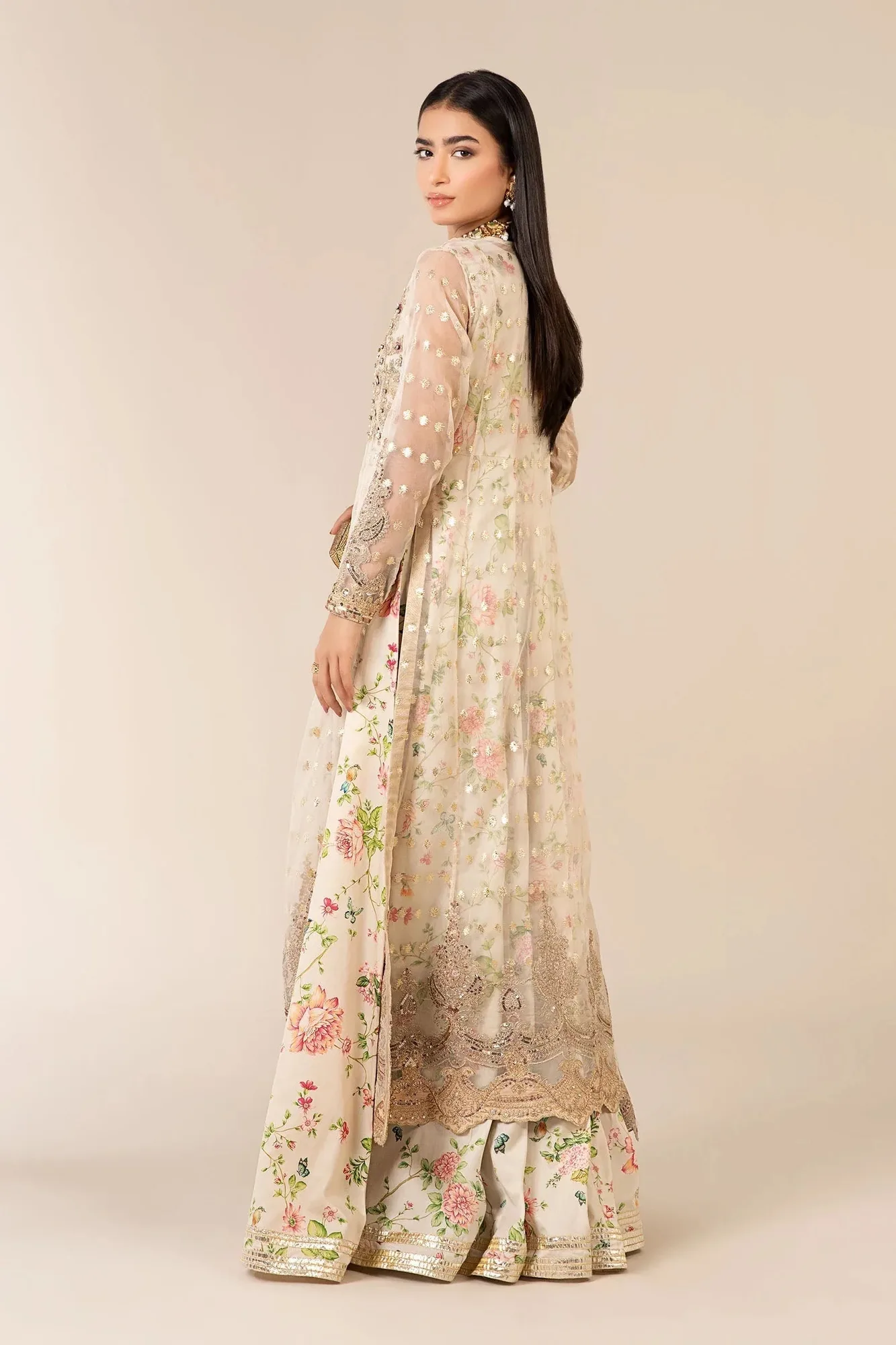 Maria B Formal Wears White Organza – view 2 – Poshaq