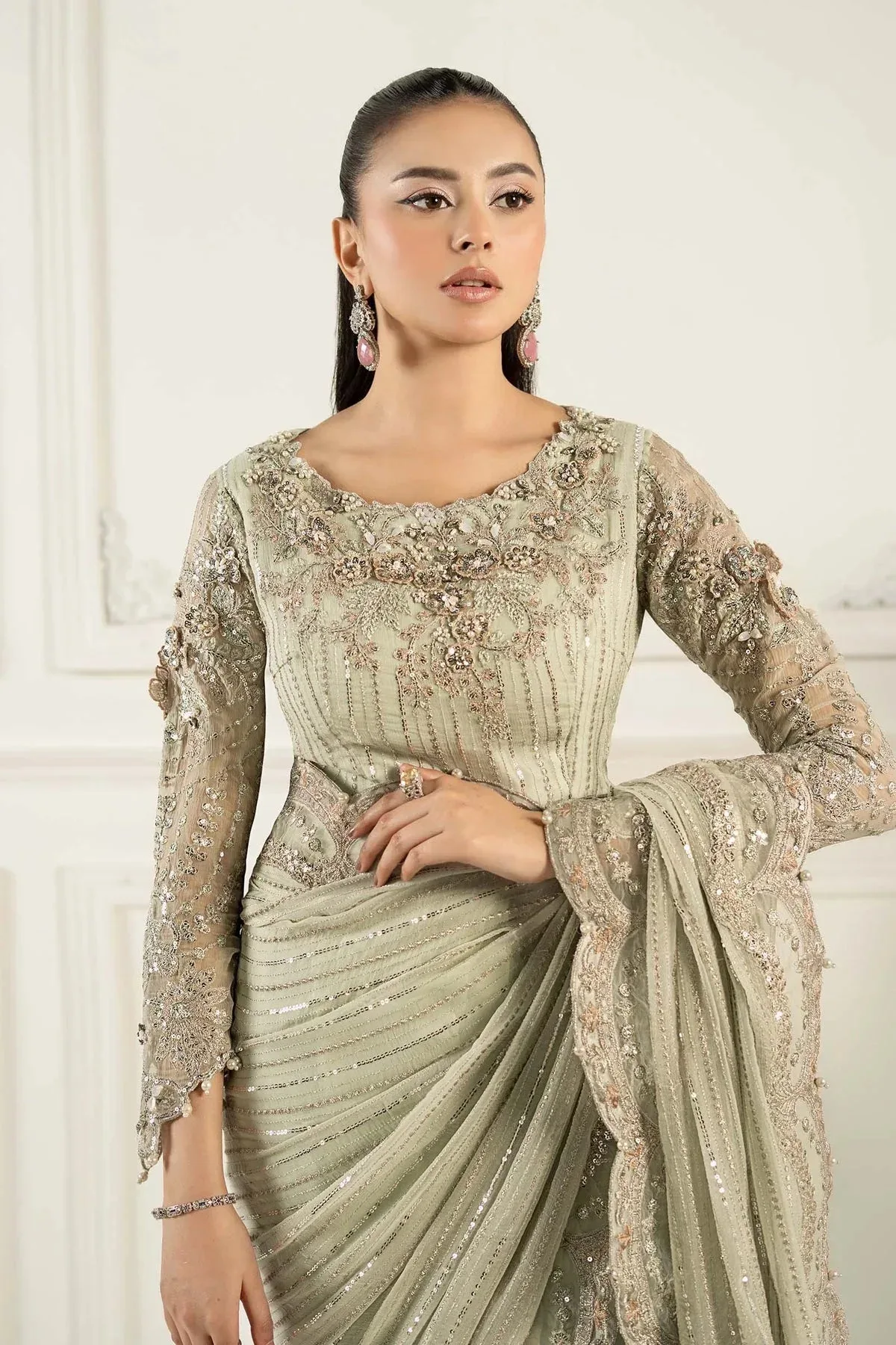 Maria B Formal Wears Raw Silk – view 4 – Poshaq