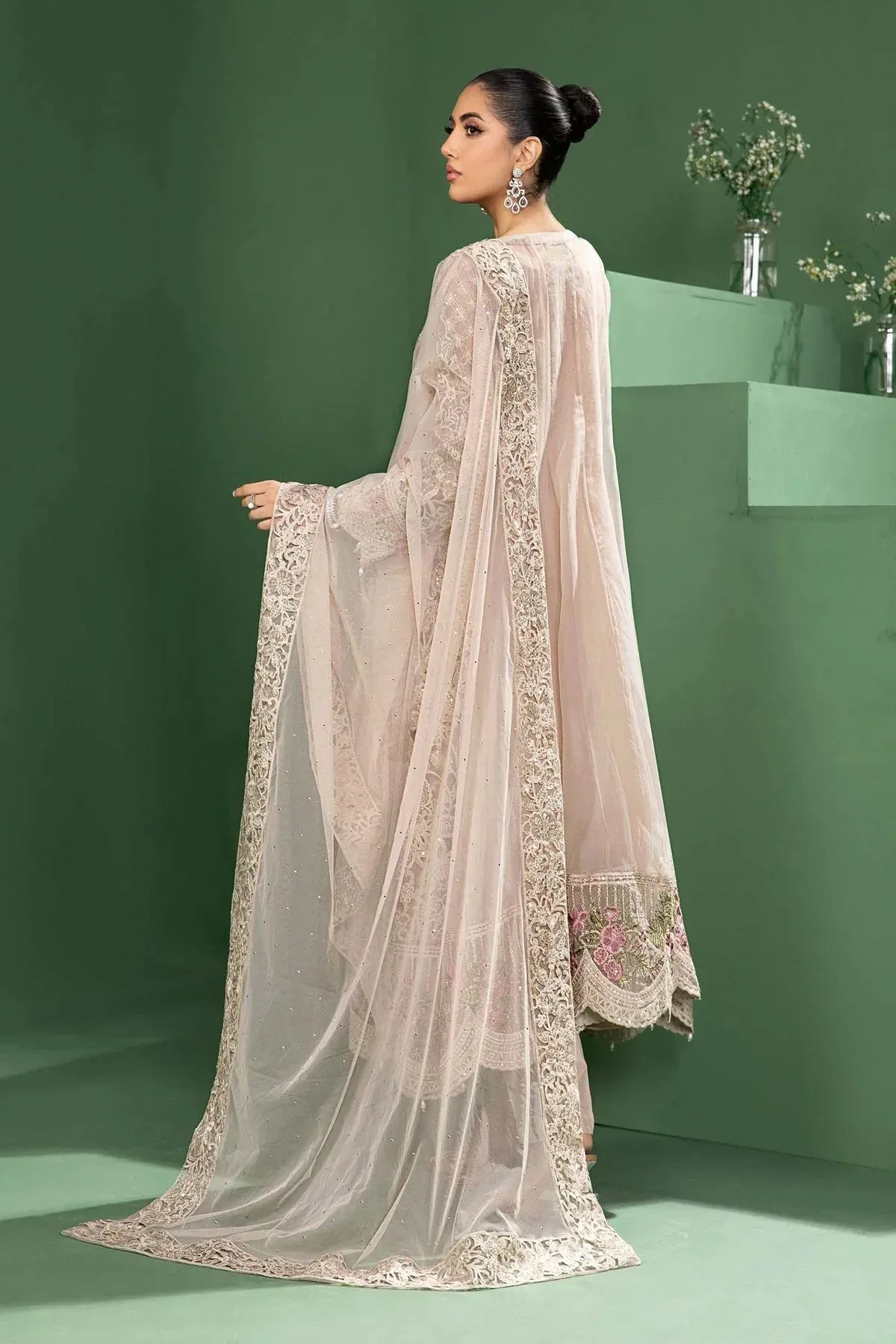 Maria B Formal Wears Grey Raw Silk – view 2 – Poshaq