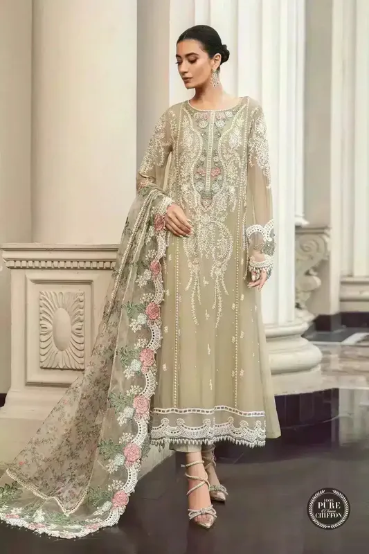 Maria B Luxury Chiffon Collection Organza – view 1 – Poshaq
