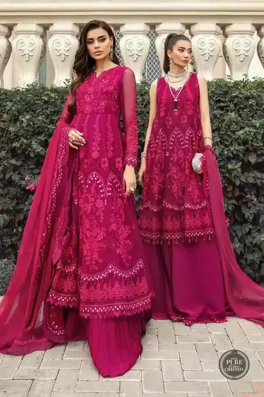 Maria B Luxury Chiffon Collection Organza – view 1 – Poshaq
