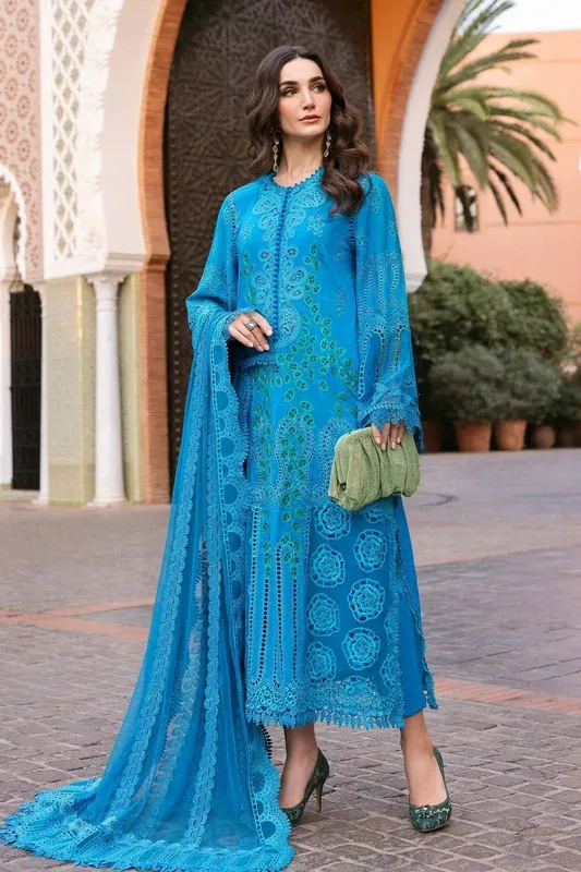 Maria B Luxury Lawn 25 Organza – view 1 – Poshaq