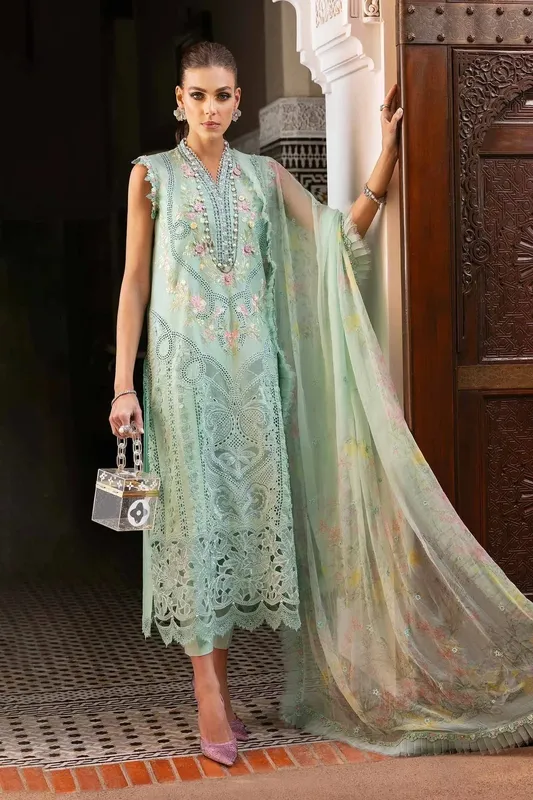 Maria B Luxury Lawn 25 Organza – view 1 – Poshaq