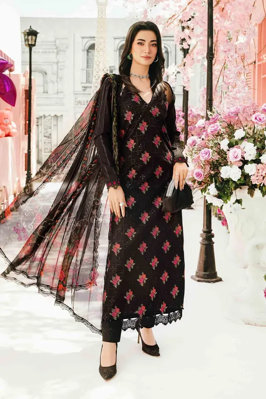 Maria B M Prints Summer 25 Chiffon – view 1 – Poshaq