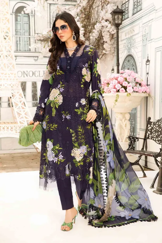 Maria B M Prints Summer 25 Chiffon – view 1 – Poshaq