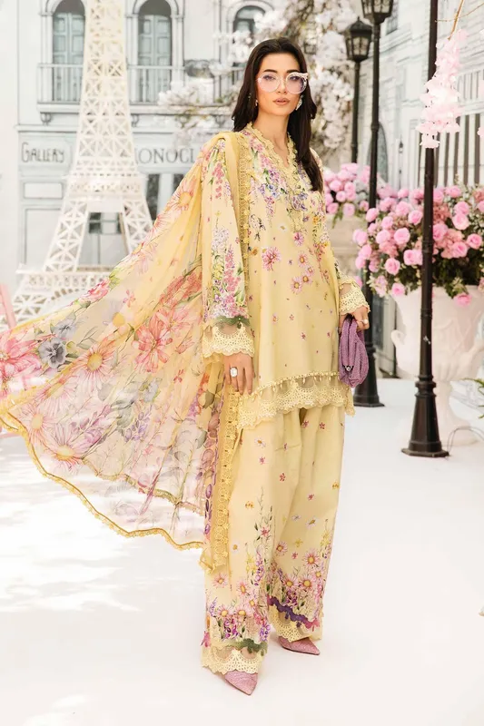 Maria B M Prints Summer 25 Organza – view 1 – Poshaq