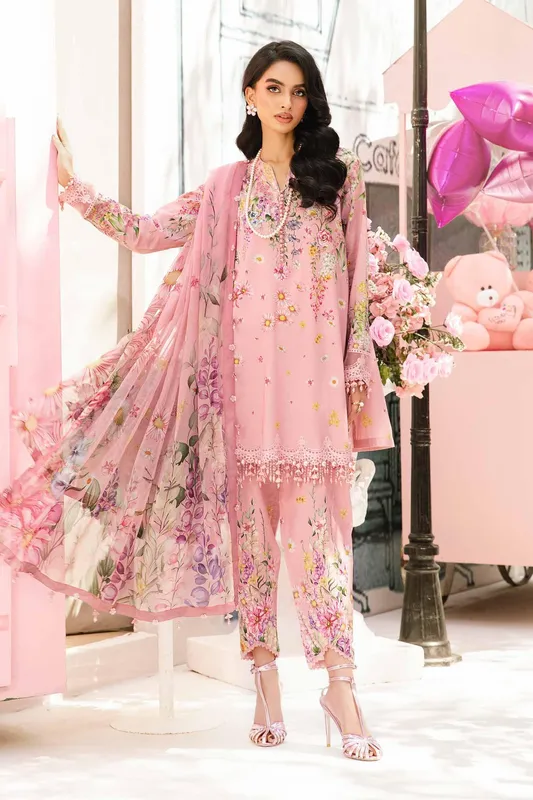 Maria B M Prints Summer 25 Organza – view 1 – Poshaq
