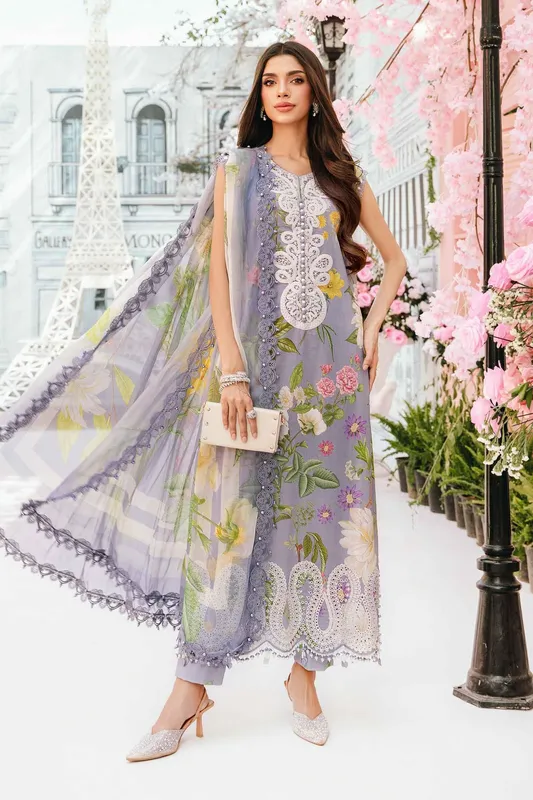 Maria B M Prints Summer 25 Chiffon – view 1 – Poshaq