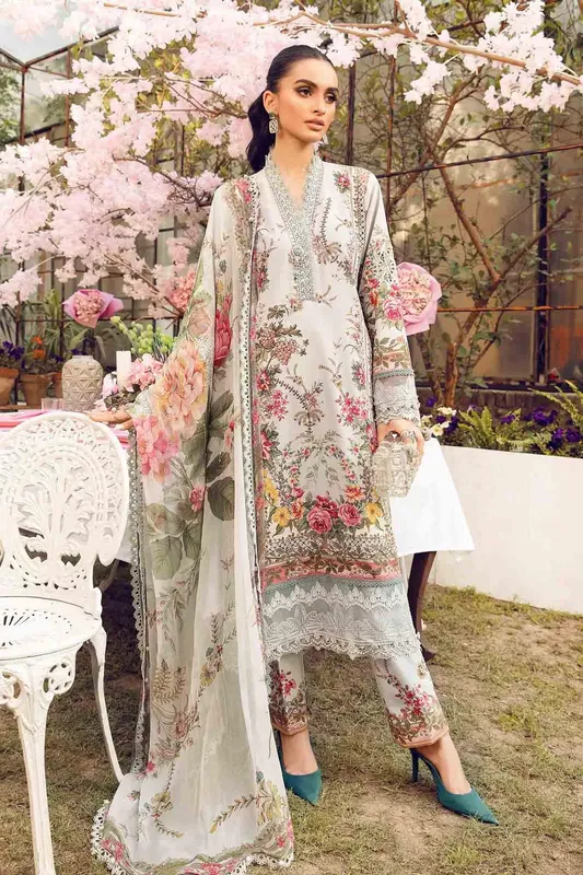 Maria B M Prints Summer 25 Organza – view 1 – Poshaq