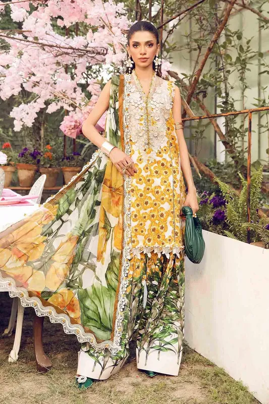 Maria B M Prints Summer 25 Chiffon – view 1 – Poshaq
