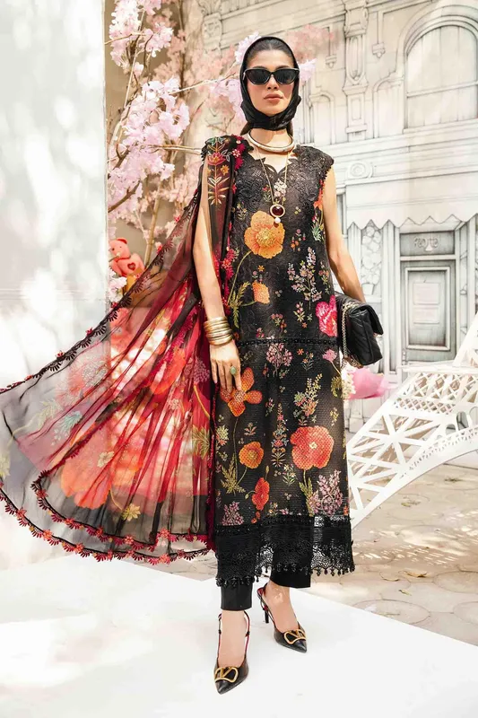 Maria B M Prints Summer 25 Chiffon – view 1 – Poshaq