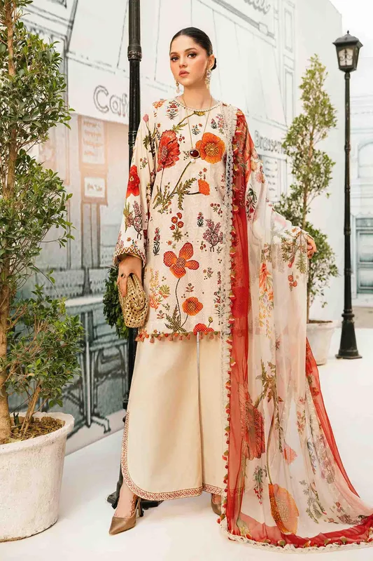 Maria B M Prints Summer 25 Chiffon – view 1 – Poshaq