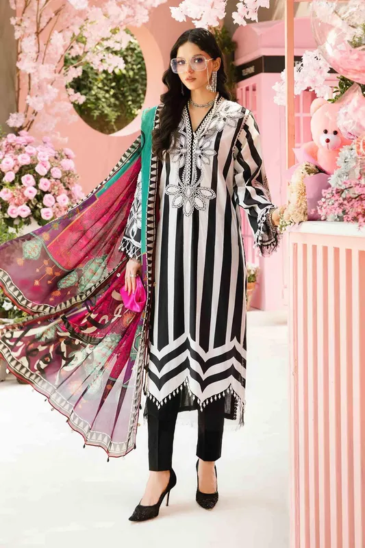 Maria B M Prints Summer 25 Organza – view 1 – Poshaq