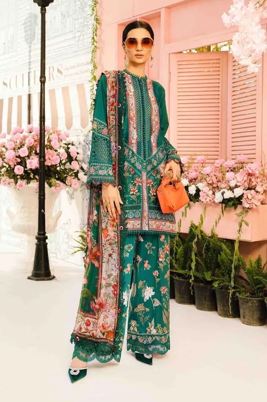 Maria B M Prints Summer 25 Organza – view 1 – Poshaq