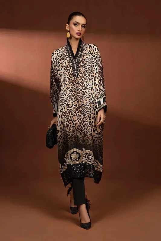Maria B Silk Collection 24 Black Organza – view 1 – Poshaq