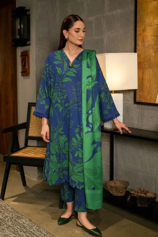 Maria B Winter Basics 2024 Blue Khaddar – view 1 – Poshaq