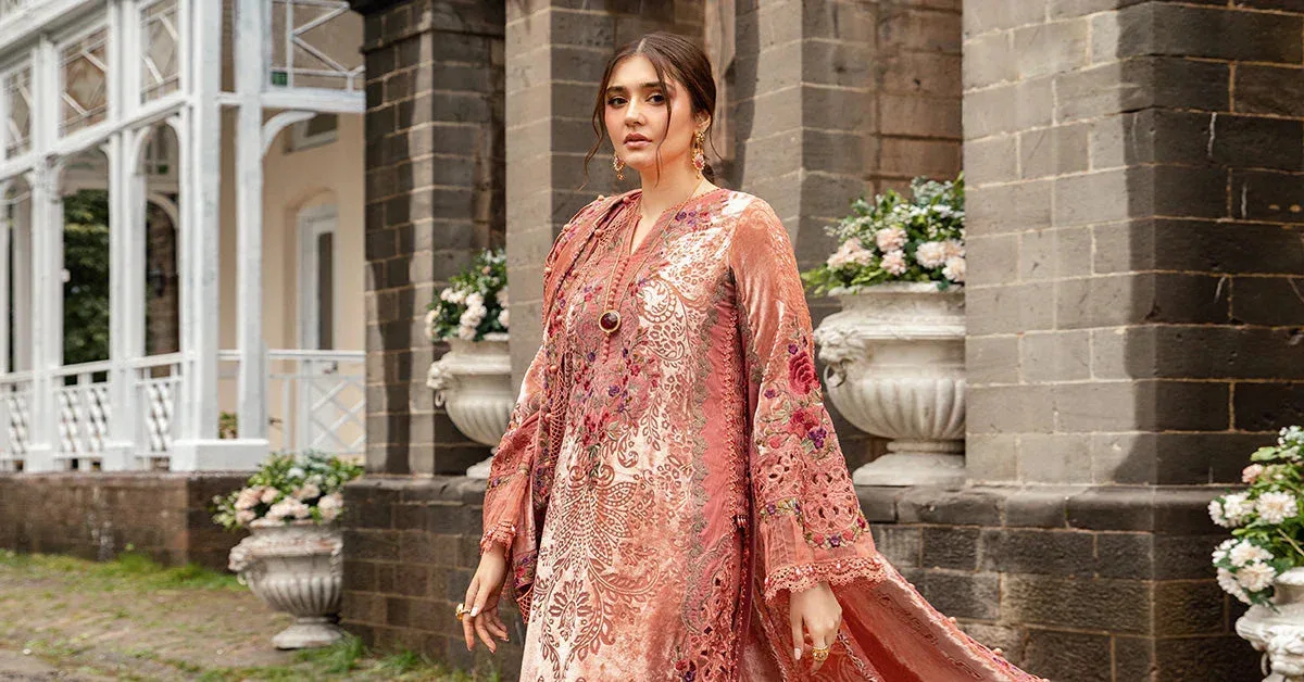 Maria B Winter Luxe 24 Pink Organza – view 7 – Poshaq