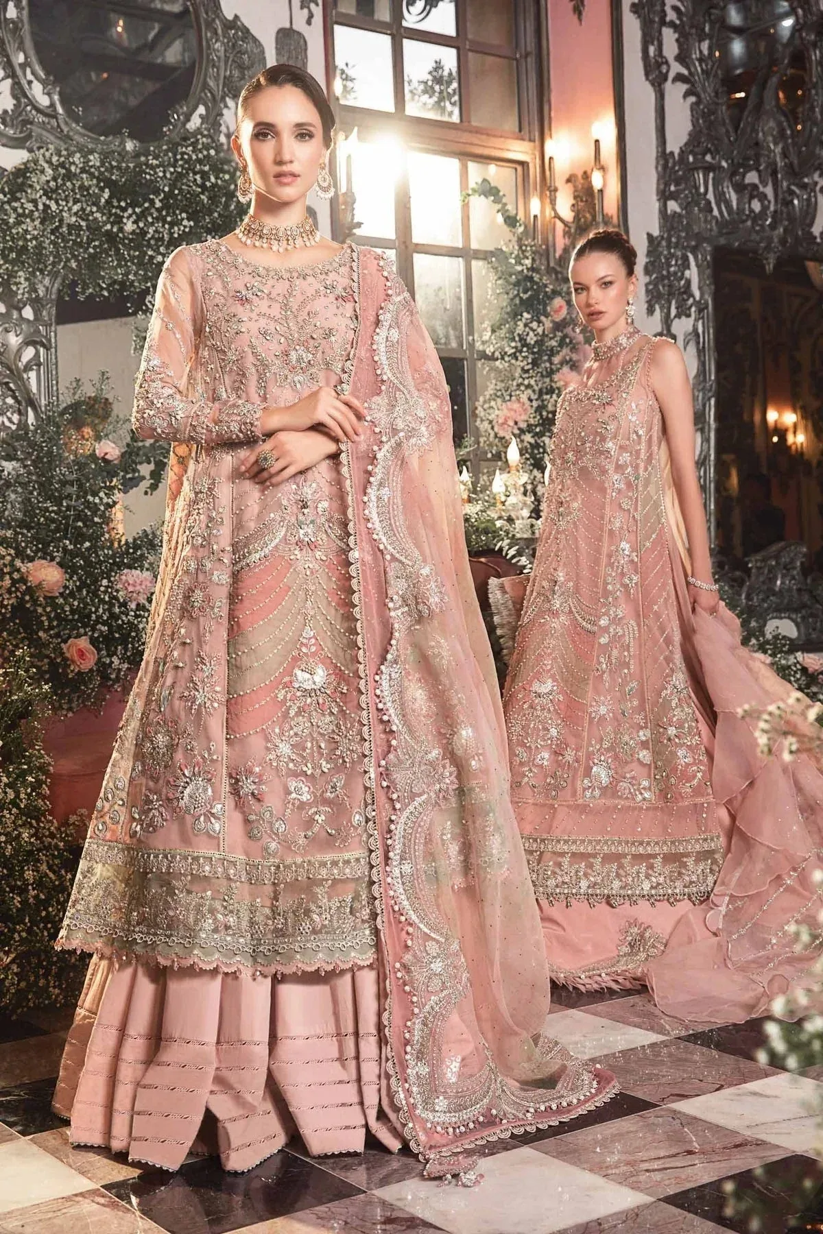 Maria B Pink Raw Silk – view 10 – Poshaq