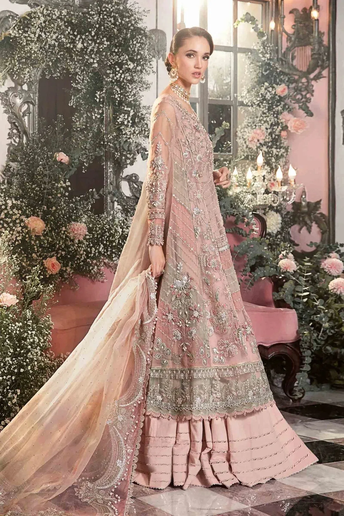 Maria B Pink Raw Silk – view 11 – Poshaq