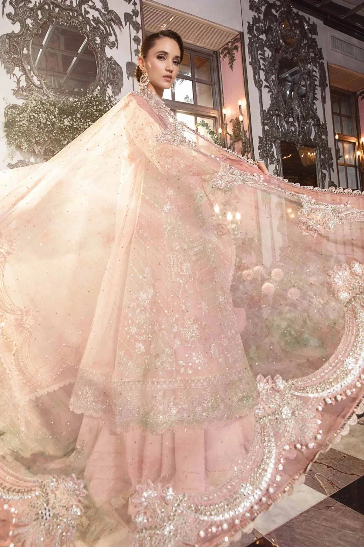 Maria B Pink Raw Silk – view 12 – Poshaq