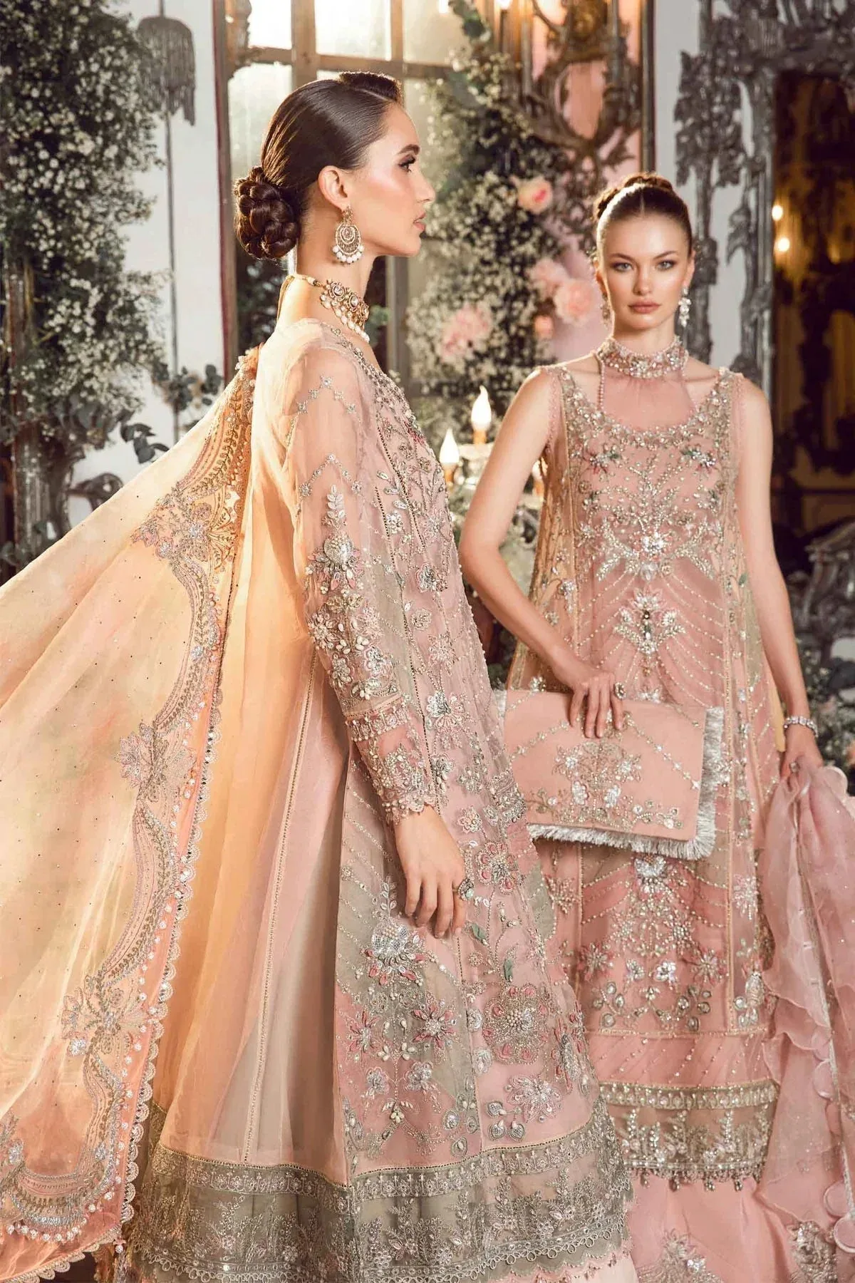 Maria B Pink Raw Silk – view 9 – Poshaq
