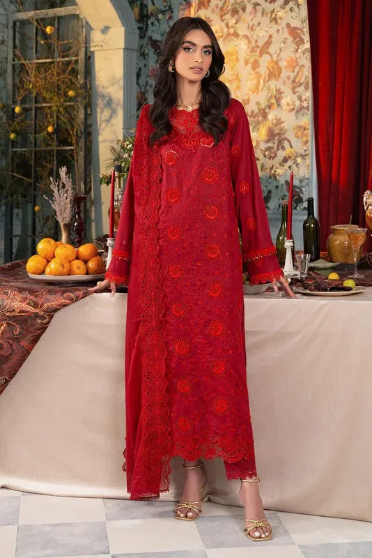 Rajbari Chikankari Edition 24 Organza – view 1 – Poshaq