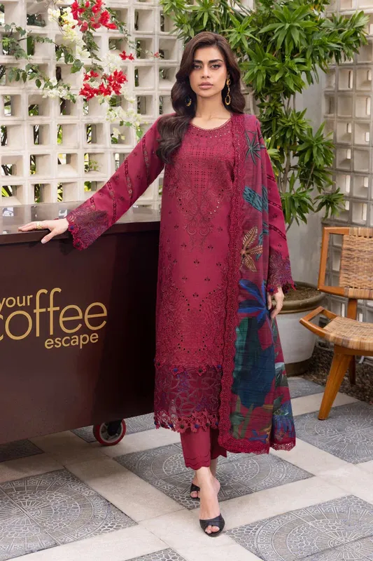 Rang Rasiya Carnation Luxury Festive Edit 25 Organza – view 1 – Poshaq
