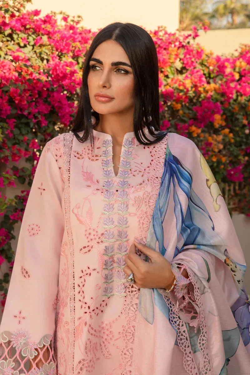 Rang Rasiya Carnation Summer 24 Pink Organza – view 2 – Poshaq