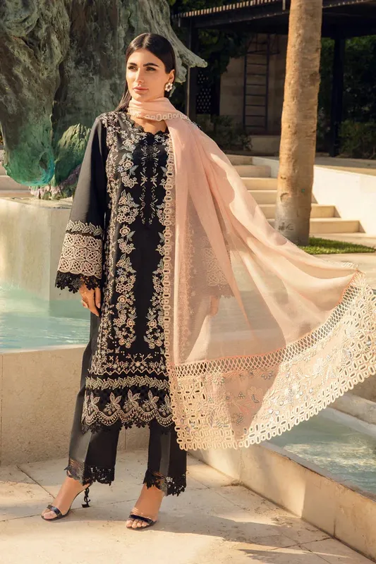 Rang Rasiya Carnation Summer 24 Organza – view 1 – Poshaq
