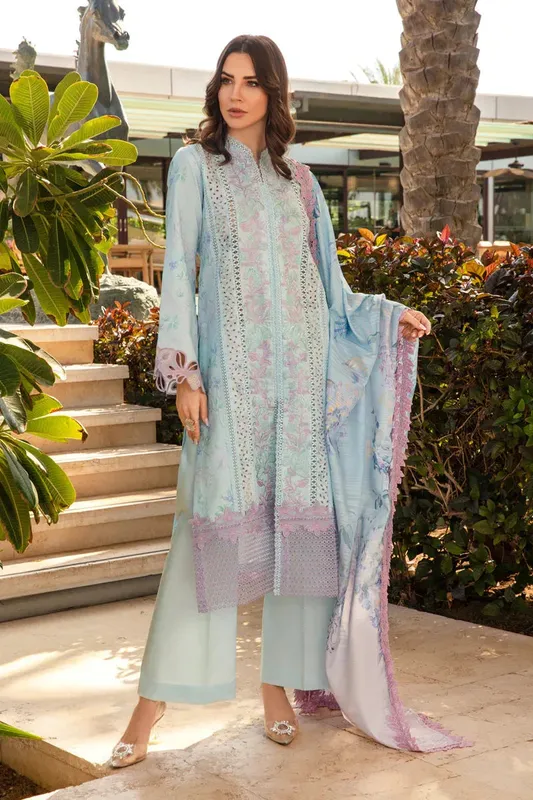Rang Rasiya Carnation Summer 24 Organza – view 1 – Poshaq