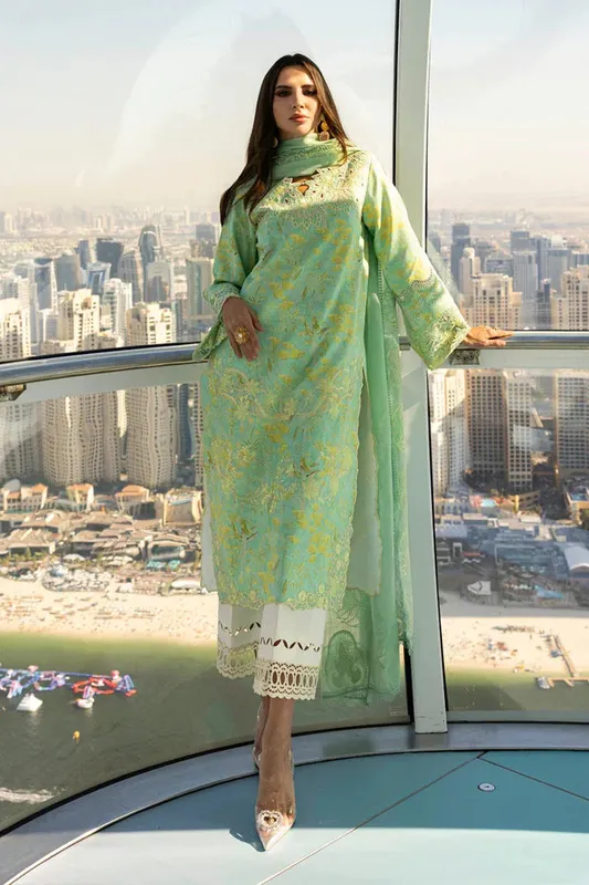 Rang Rasiya Carnation Summer Edit 25 Organza – view 1 – Poshaq