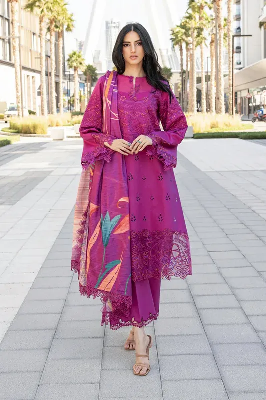 Rang Rasiya Carnation Summer Edit 25 Organza – view 1 – Poshaq