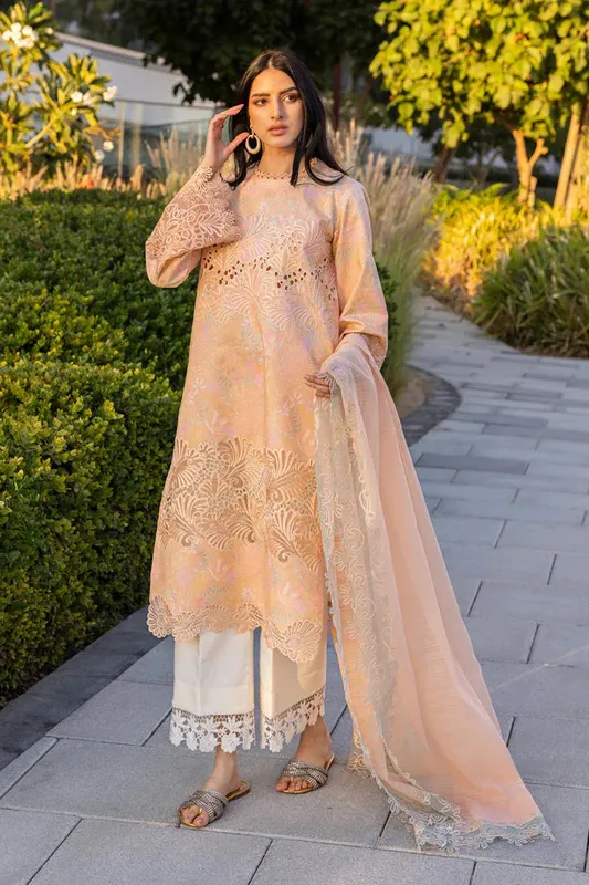 Rang Rasiya Carnation Summer Edit 25 Organza – view 1 – Poshaq