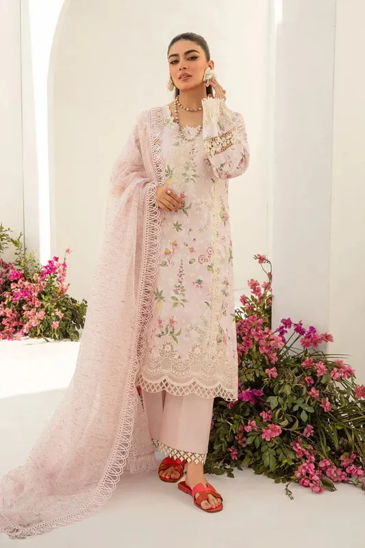 Rang Rasiya Florence Summer Edit 24 Pink Organza – view 1 – Poshaq