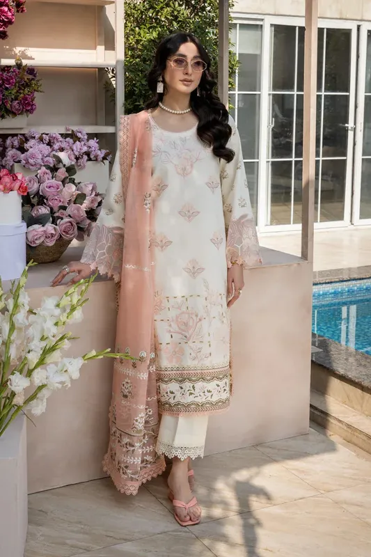 Rang Rasiya Florence Summer Edit 25 Organza – view 1 – Poshaq