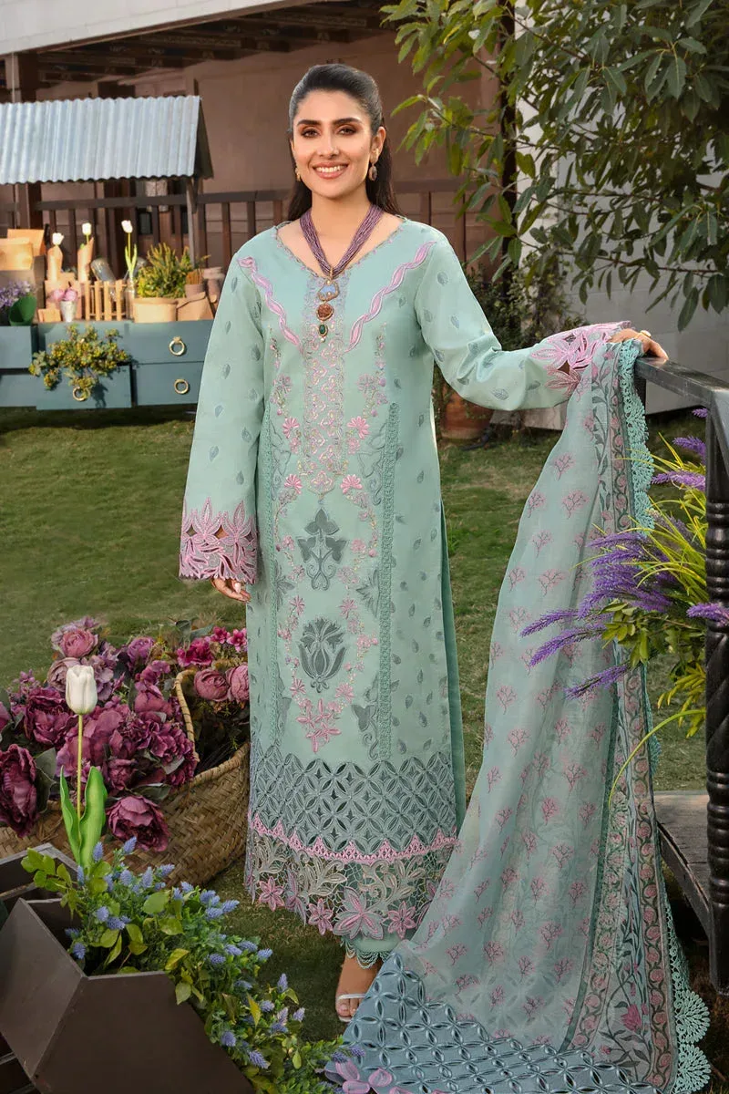 Rang Rasiya Premium Collection 24 Green Organza – view 5 – Poshaq