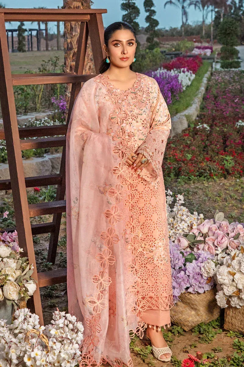 Rang Rasiya Premium Collection 24 Peach Organza – view 1 – Poshaq