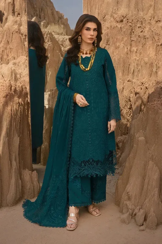 Rang Rasiya Premium Eid Edit 25 Organza – view 1 – Poshaq