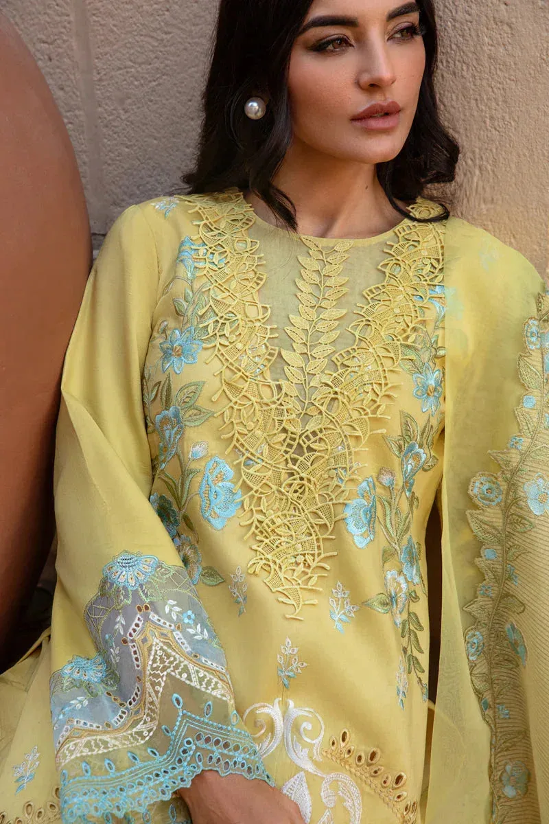 Rang Rasiya Premium Lawn 24 Yellow Organza – view 9 – Poshaq
