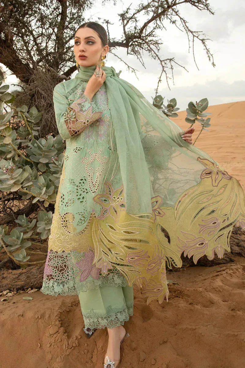 Rang Rasiya Premium Lawn 24 Green Organza – view 6 – Poshaq