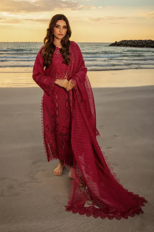 Rang Rasiya Premium Summer Lawn 25 Organza – view 1 – Poshaq