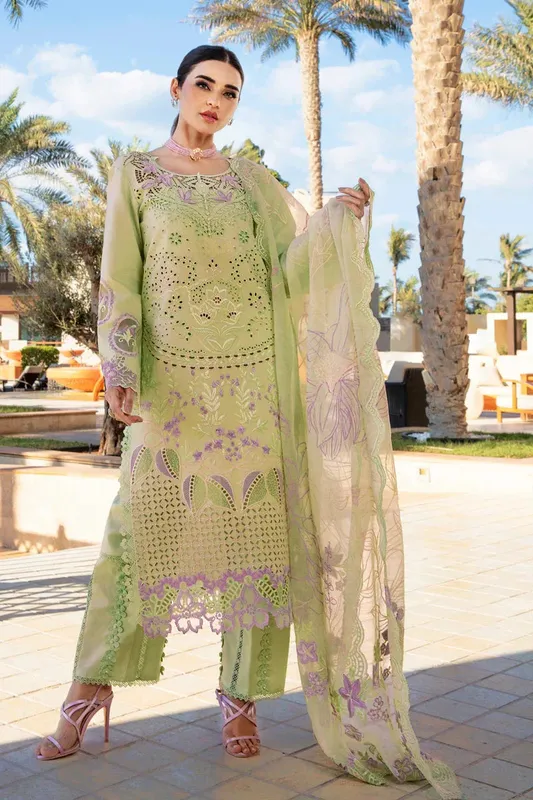 Rang Rasiya Premium Summer Lawn 25 Organza – view 1 – Poshaq