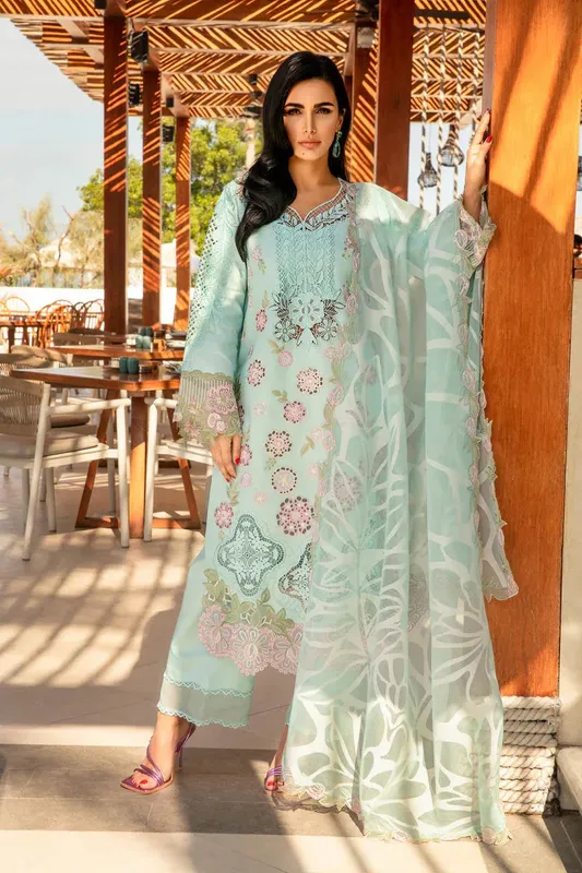 Rang Rasiya Premium Summer Lawn 25 Organza – view 1 – Poshaq