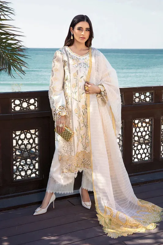 Rang Rasiya Premium Summer Lawn 25 Organza – view 1 – Poshaq